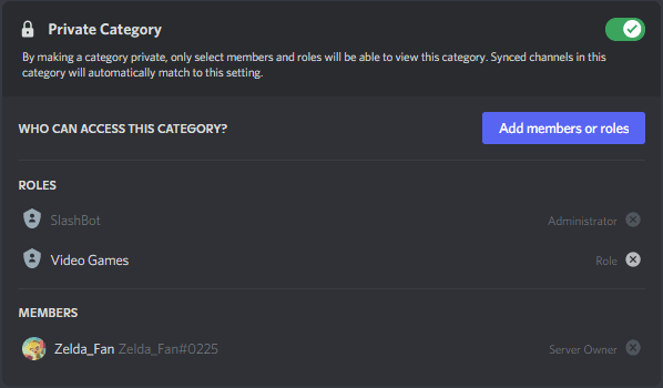 Channel Permissions